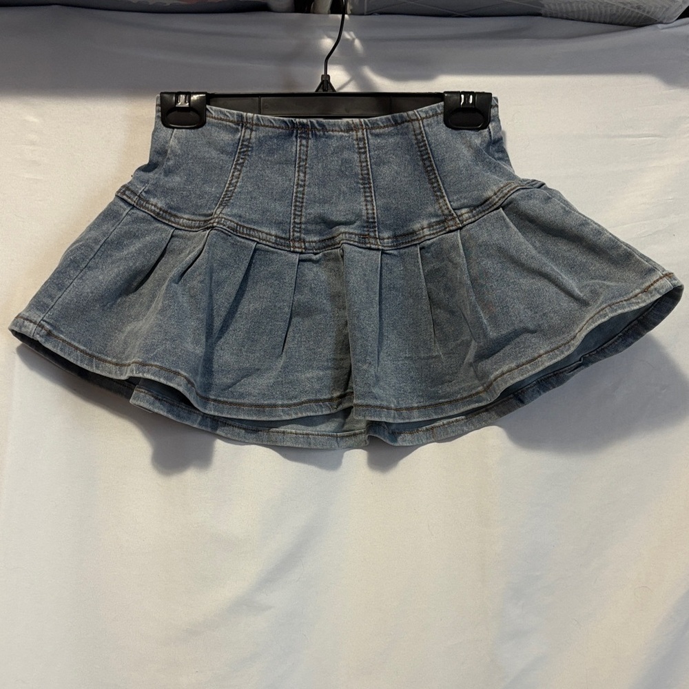 SHEIN Blue Denim Mini Skirt